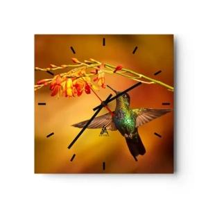 Nástenné hodiny - Posol svetla podľa Májov - 30x30 cm