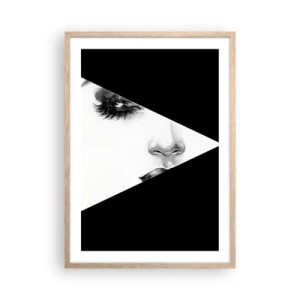 Plagát v ráme zo svetlého duba - Vždy neobjavená - 50x70 cm