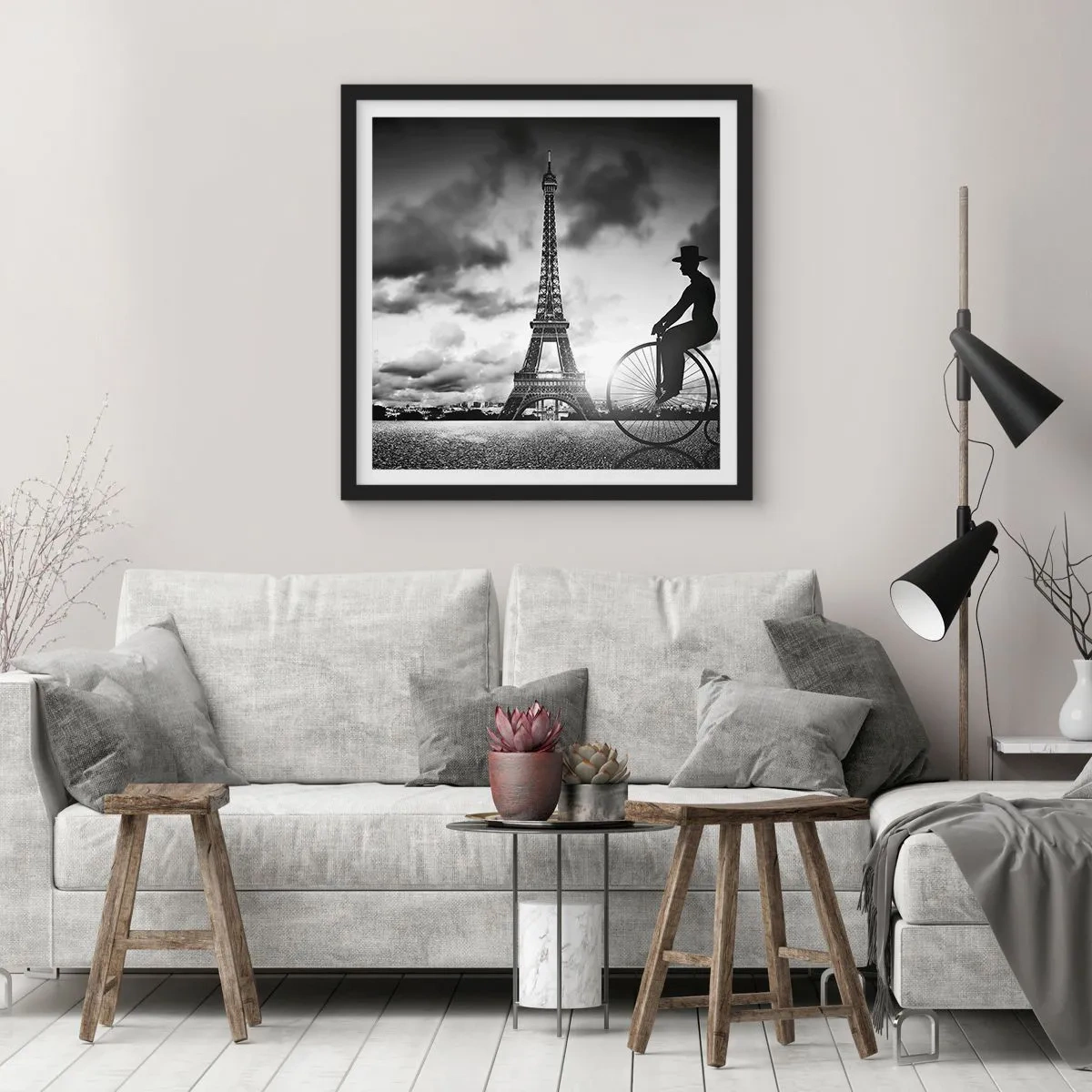 Plagát v čiernom ráme - Túžba po Belle Epoque - 50x50 cm