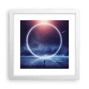 Plagát v bielom ráme - Už sú tu... - 30x30 cm