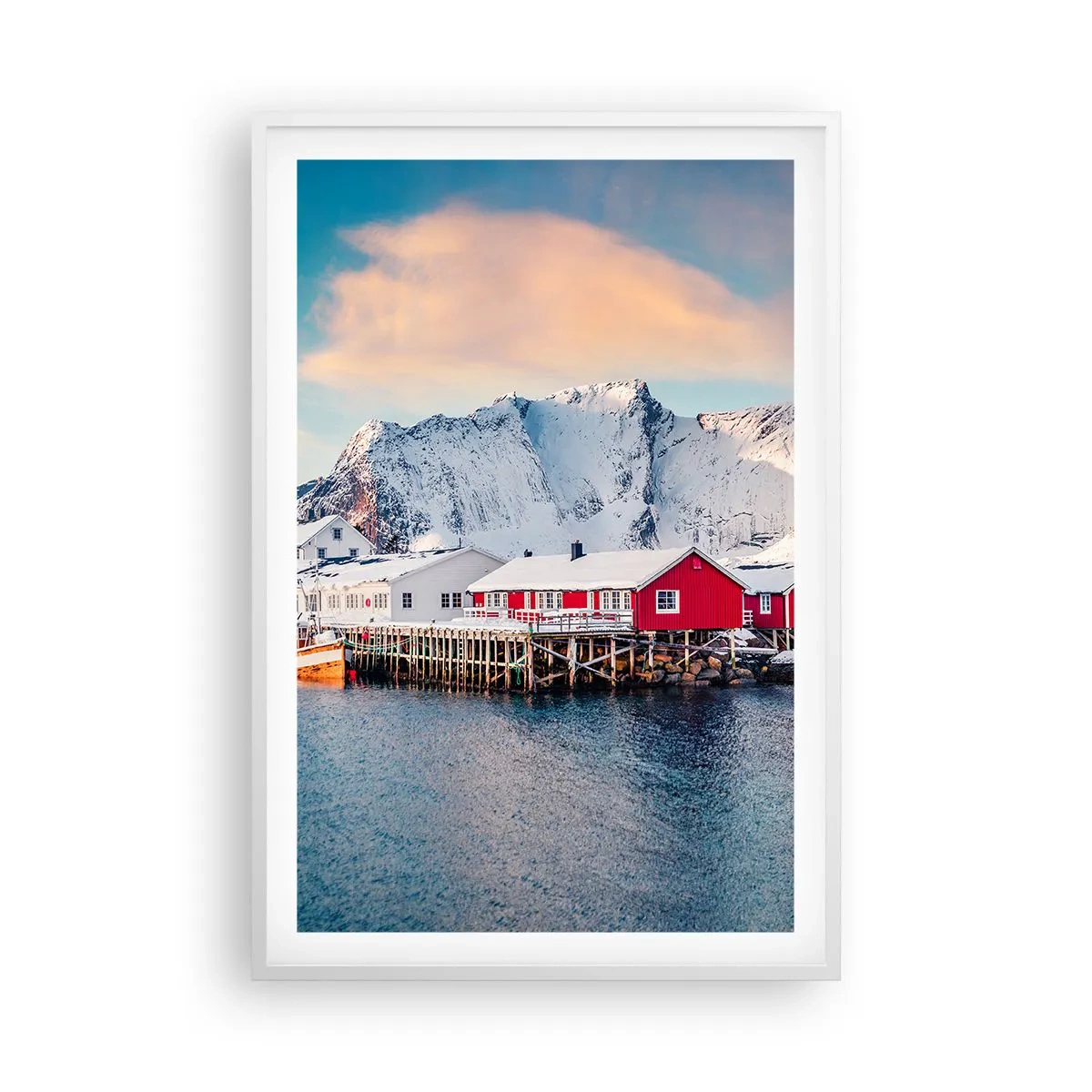 Plagát v bielom ráme - Severné útočisko - 61x91 cm