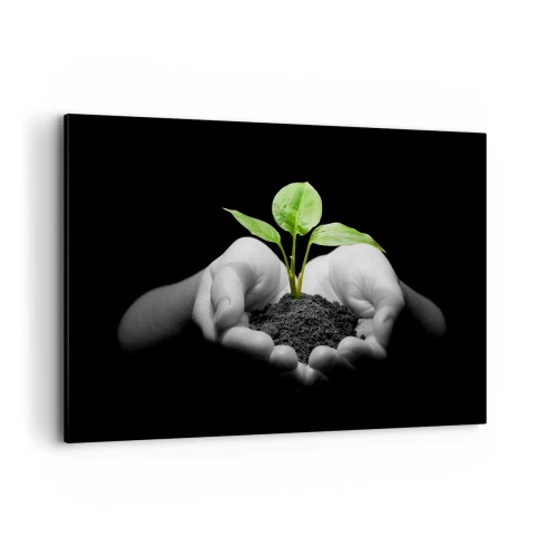 Obraz na plátne - Milujem prírodu, chránim ju - 120x80 cm