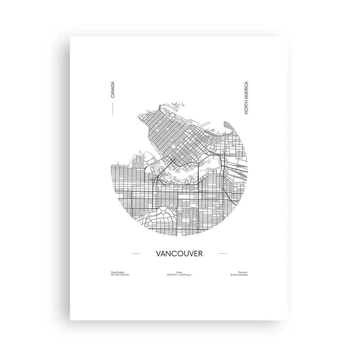 Plagát - Anatómia Vancouveru - 30x40 cm