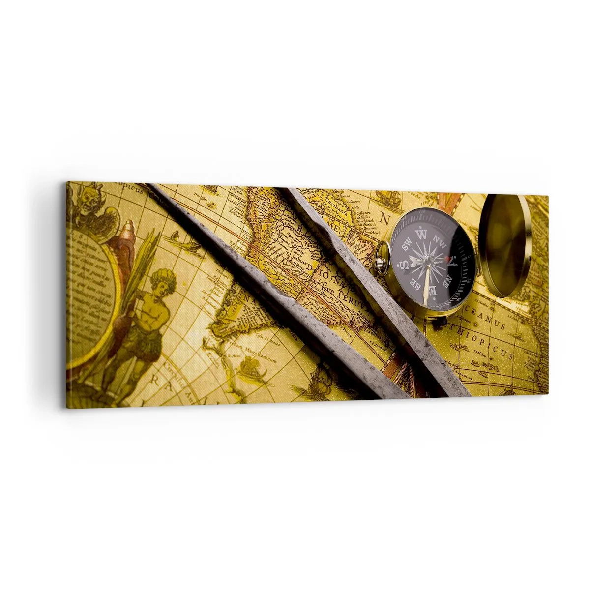 Obraz na plátne - Kde sú tie poklady? - 100x40 cm