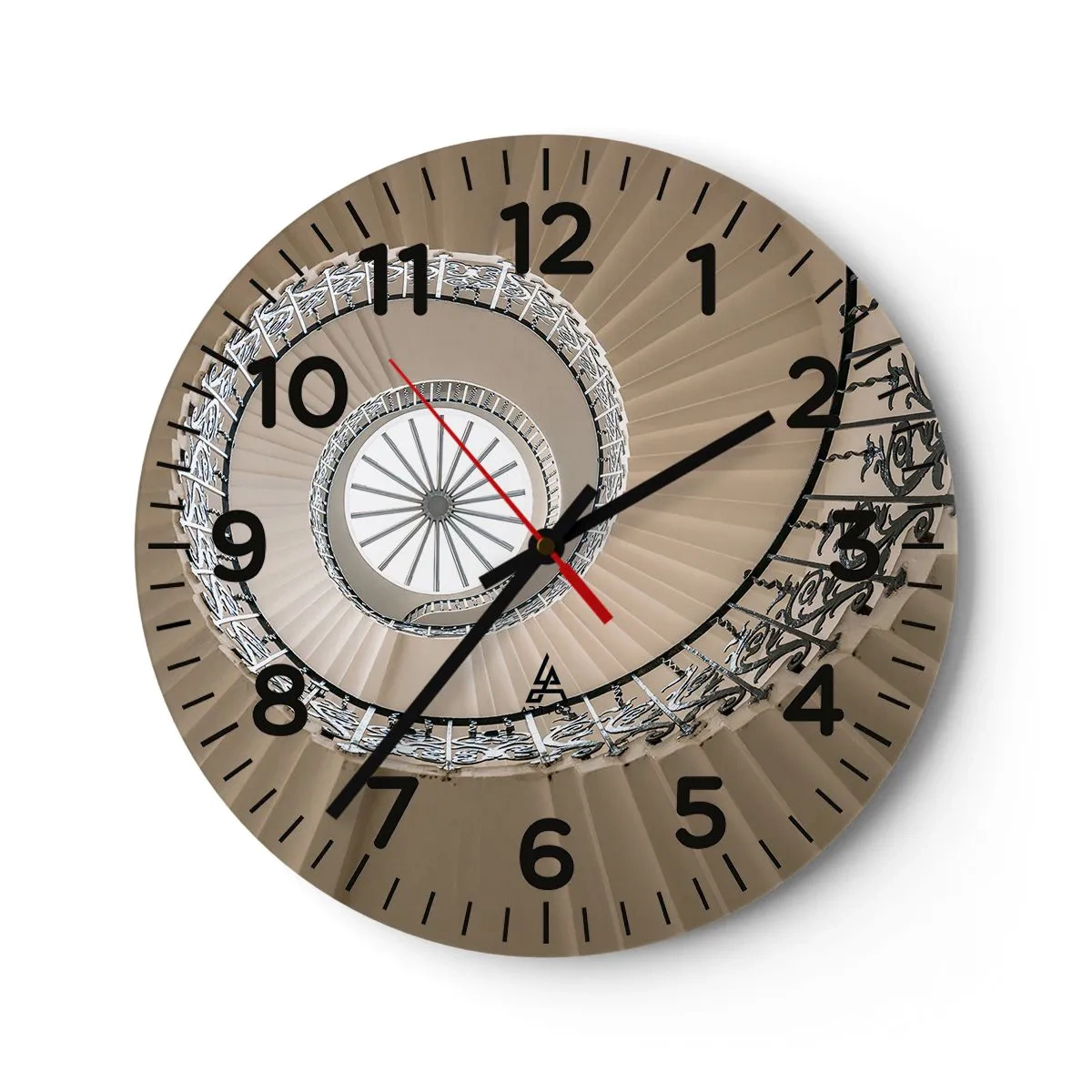 Nástenné hodiny - Vnútri mušle - 40x40 cm