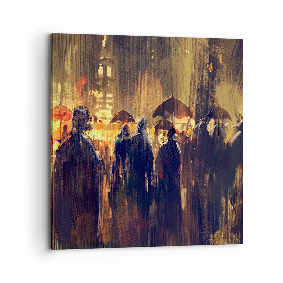 Obraz na plátne - Nasledovníci dažďa - 70x70 cm