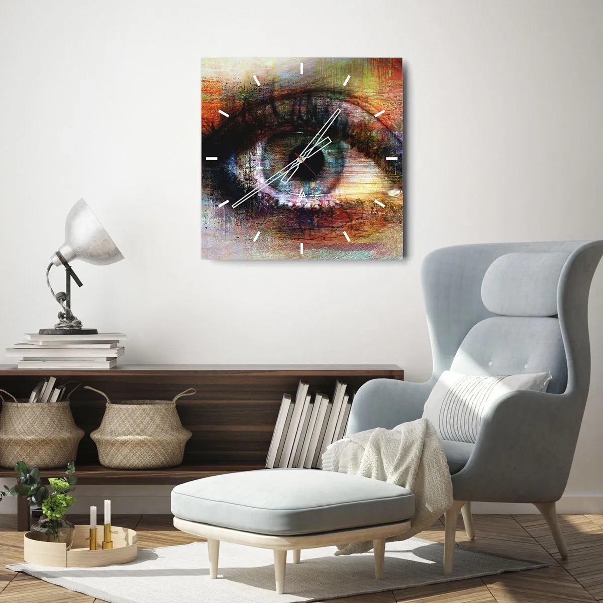 Nástenné hodiny - Možno sa pozrieť do duše - 40x40 cm