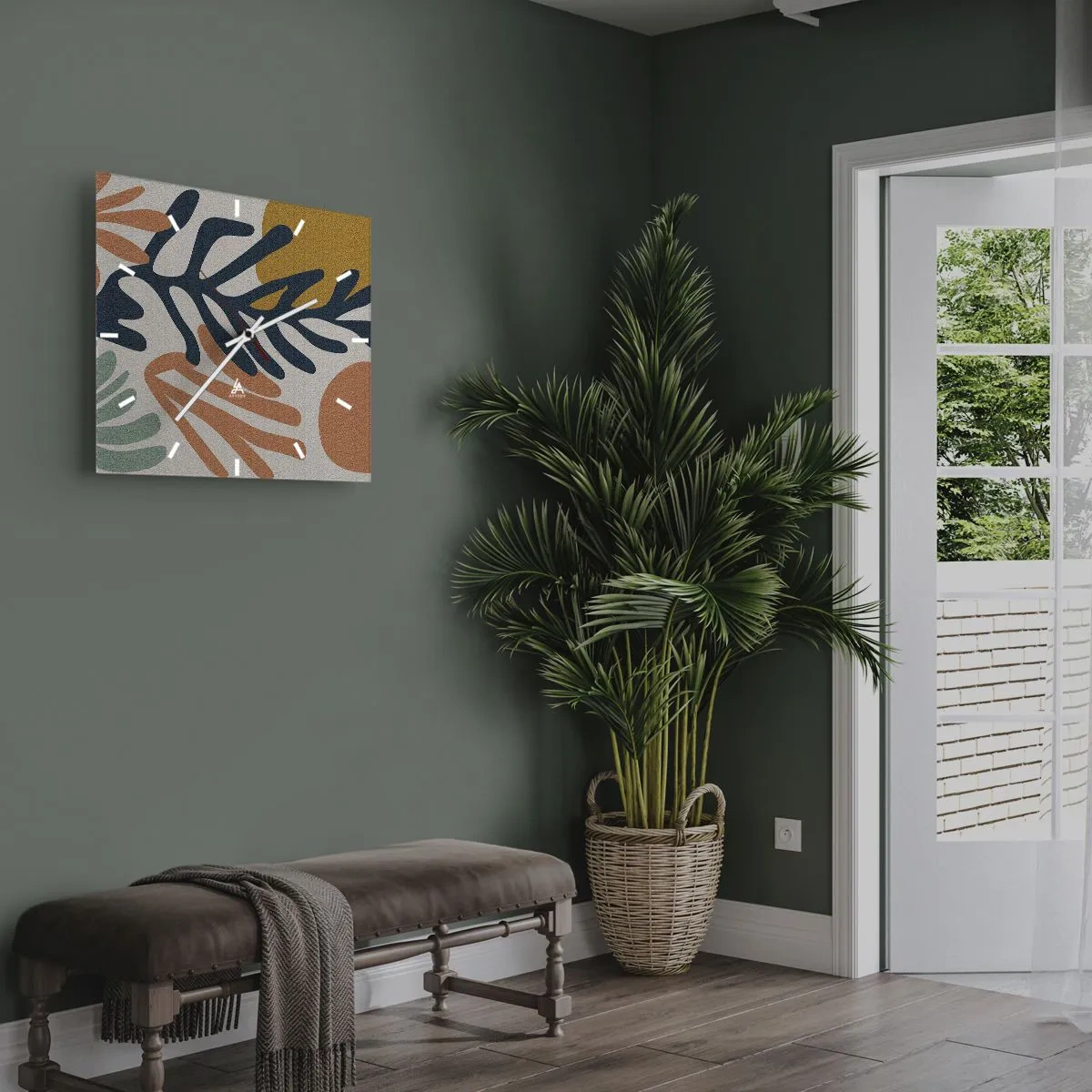 Nástenné hodiny - Koralové more - 30x30 cm