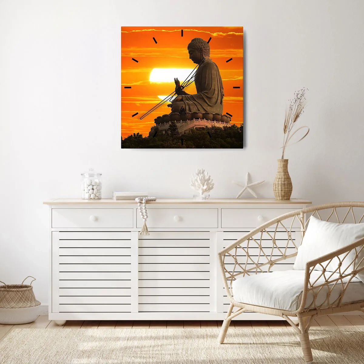 Nástenné hodiny - Bez strachu zo sveta - 40x40 cm