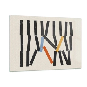 Obraz na skle - Domino – kompozícia - 120x80 cm