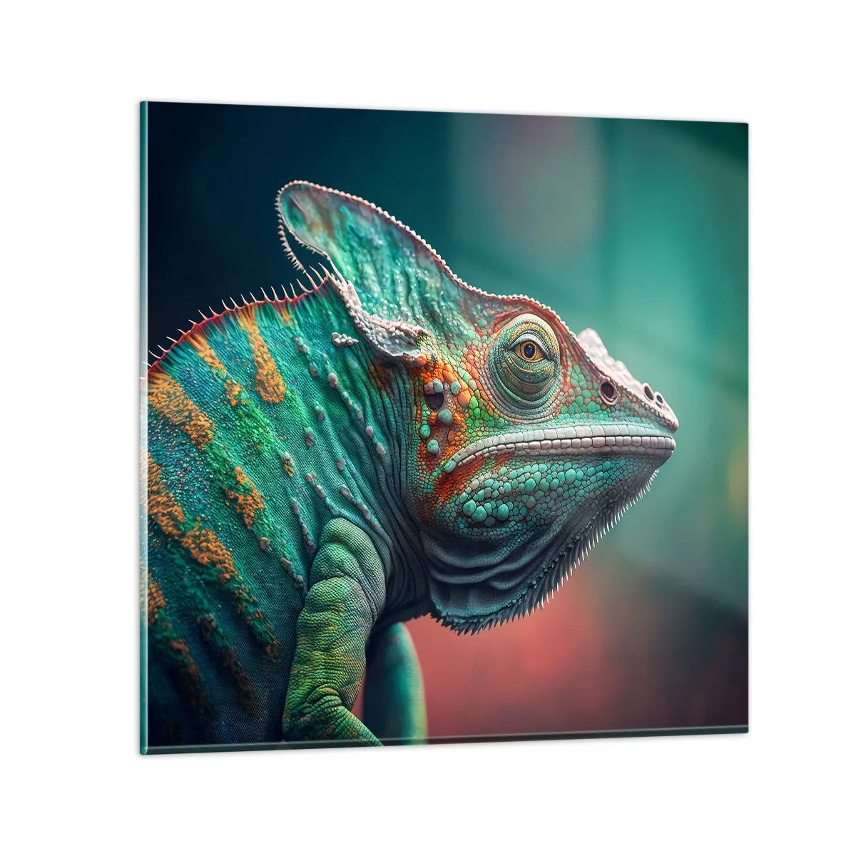 Obraz na skle - Vidíš ma? To nie je dobre… - 40x40 cm