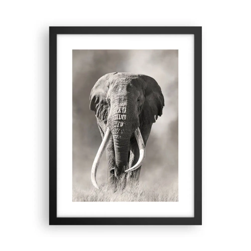 Plagát v čiernom ráme - Africký patriarcha - 30x40 cm