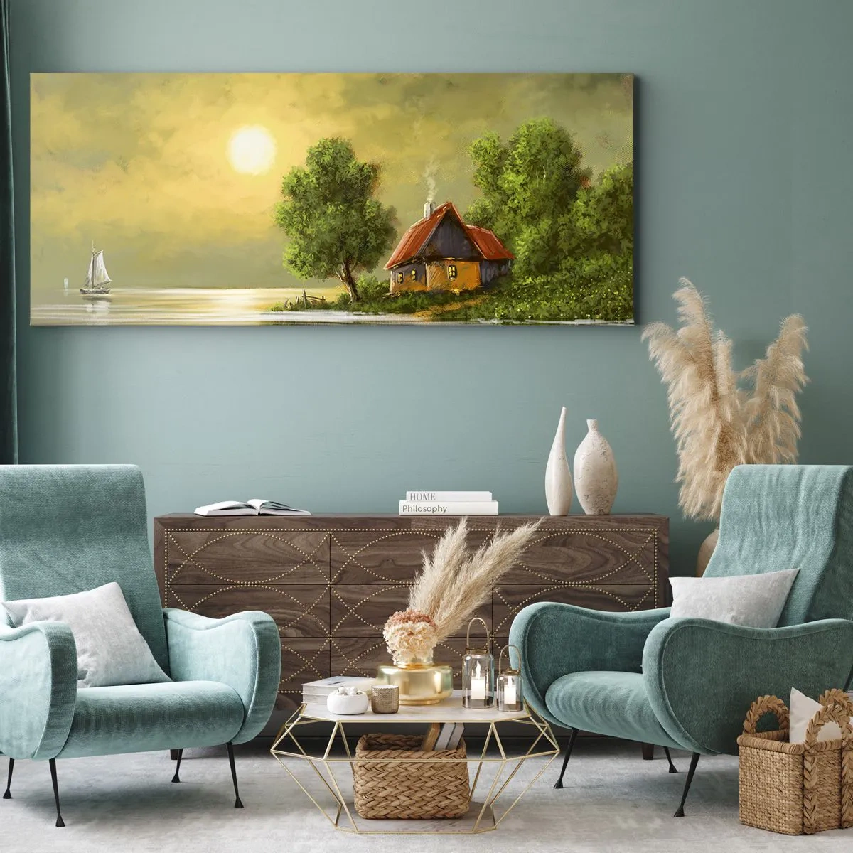 Obraz na plátne - Krásne, ako z obrázku - 100x40 cm