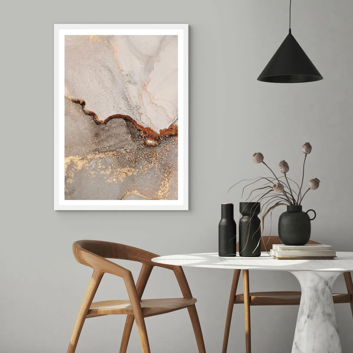 Plagát v bielom ráme - Na hranici farieb - 70x100 cm