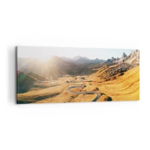 Obraz na plátne - V zlatom údolí - 100x40 cm