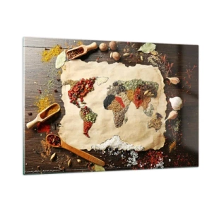 Obraz na skle - Všetky chute sveta - 120x80 cm