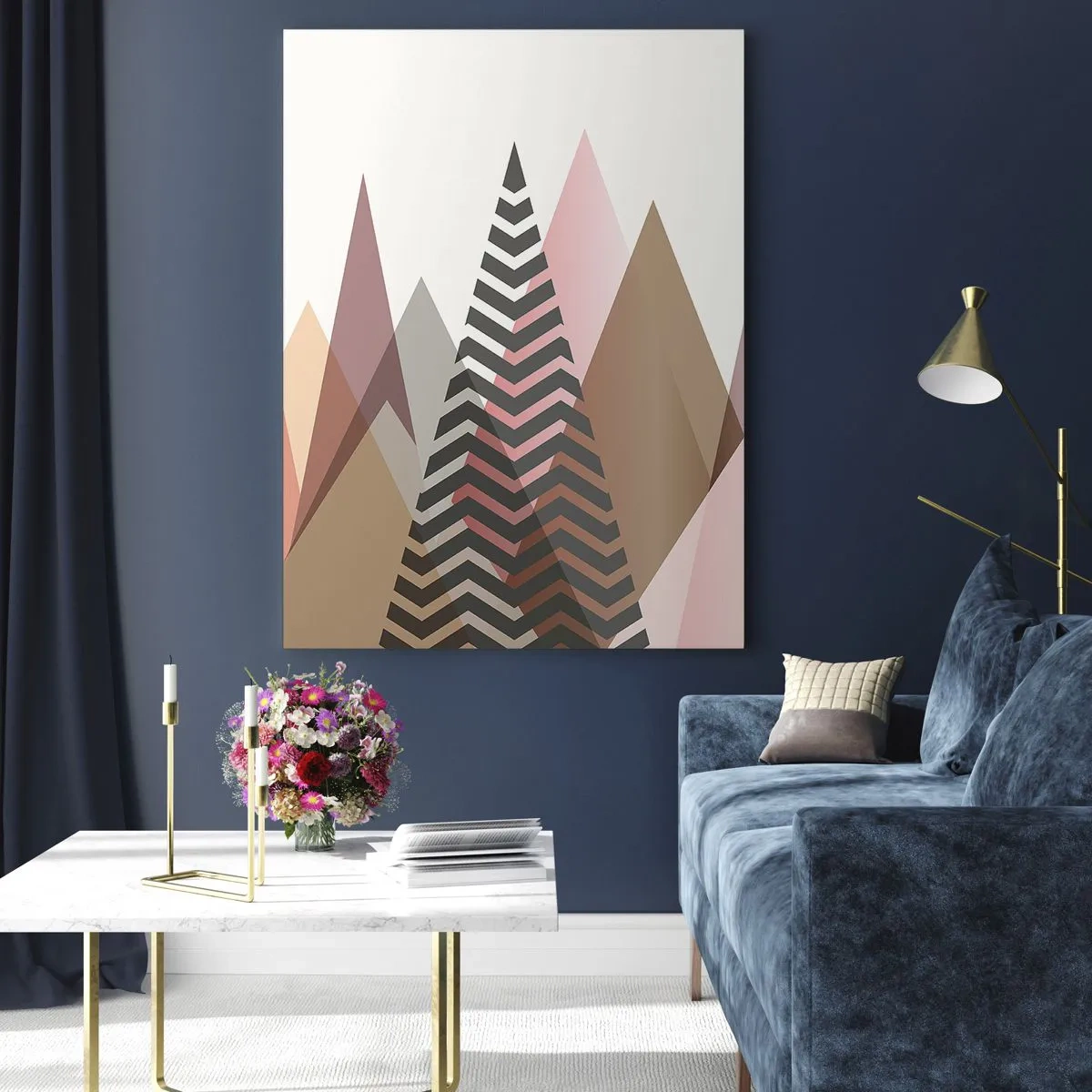 Obraz na skle - Pyramidálny pohľad - 50x70 cm