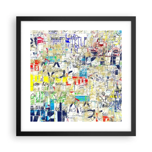 Plagát v čiernom ráme - Proste poteší oči - 40x40 cm