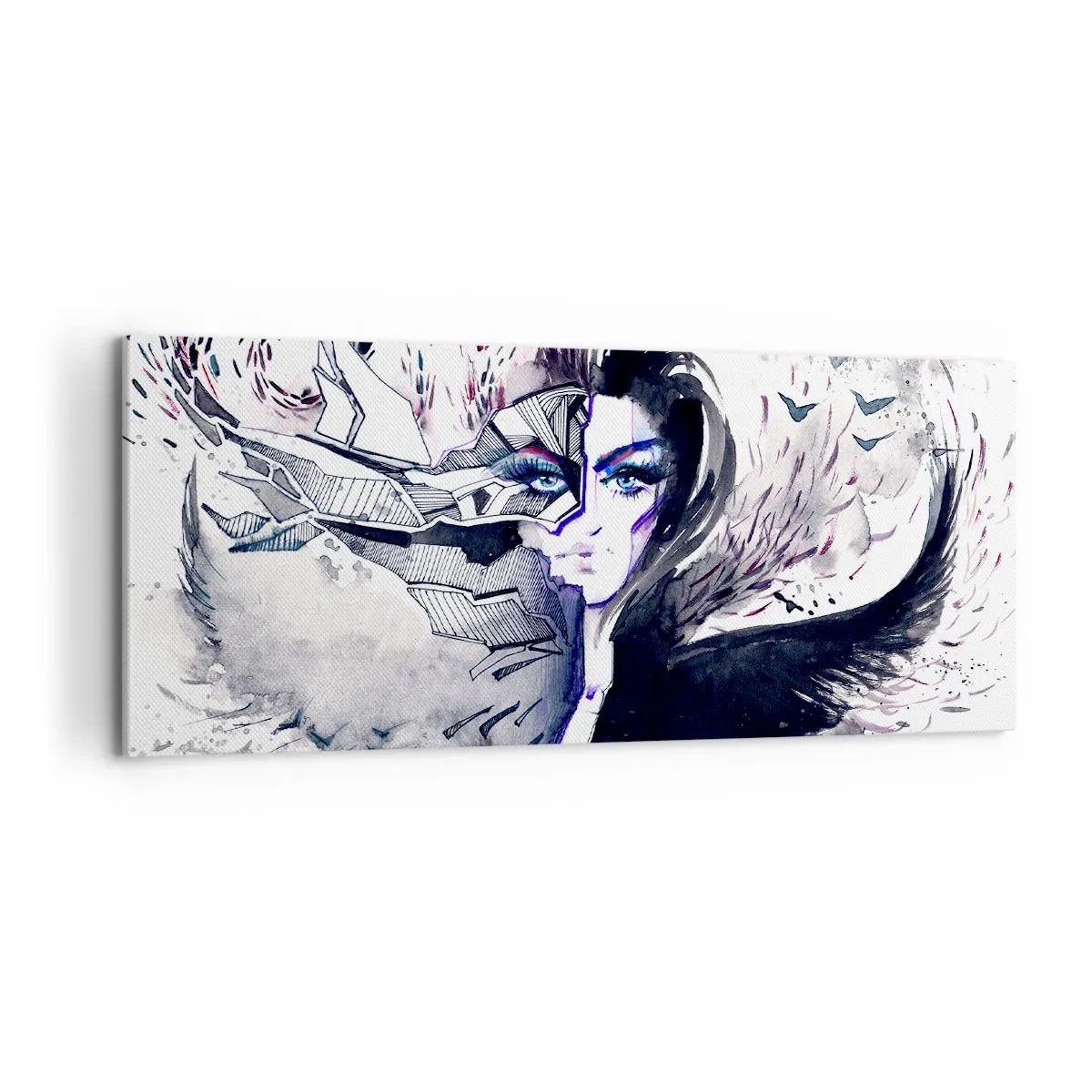 Obraz na plátne - Démonická a krásna - 100x40 cm