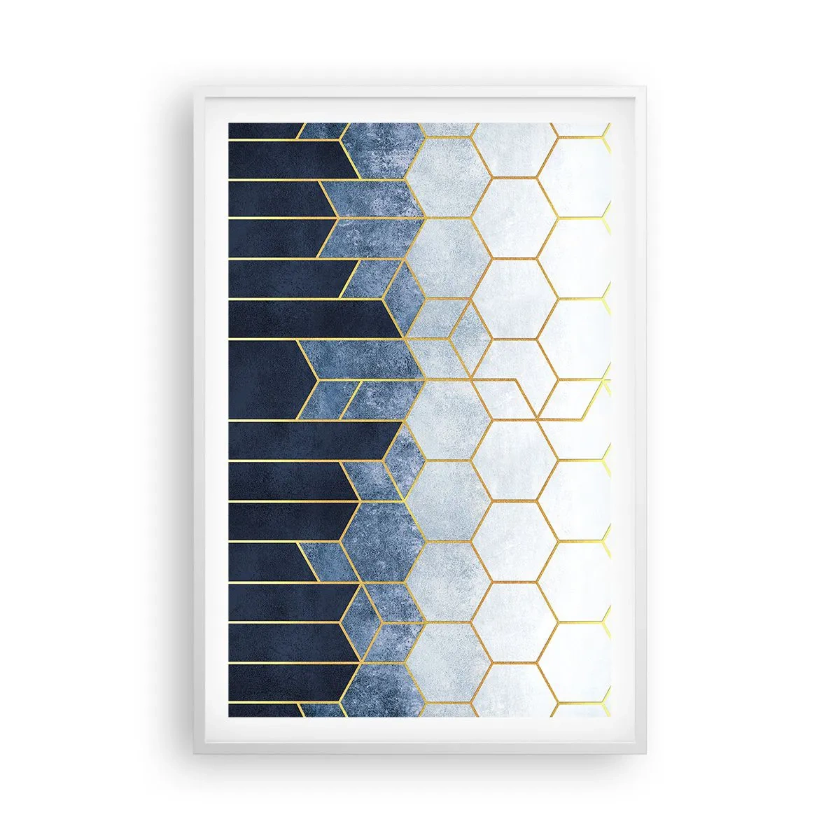 Plagát v bielom ráme - Kompozícia v synkopickom rytme - 61x91 cm