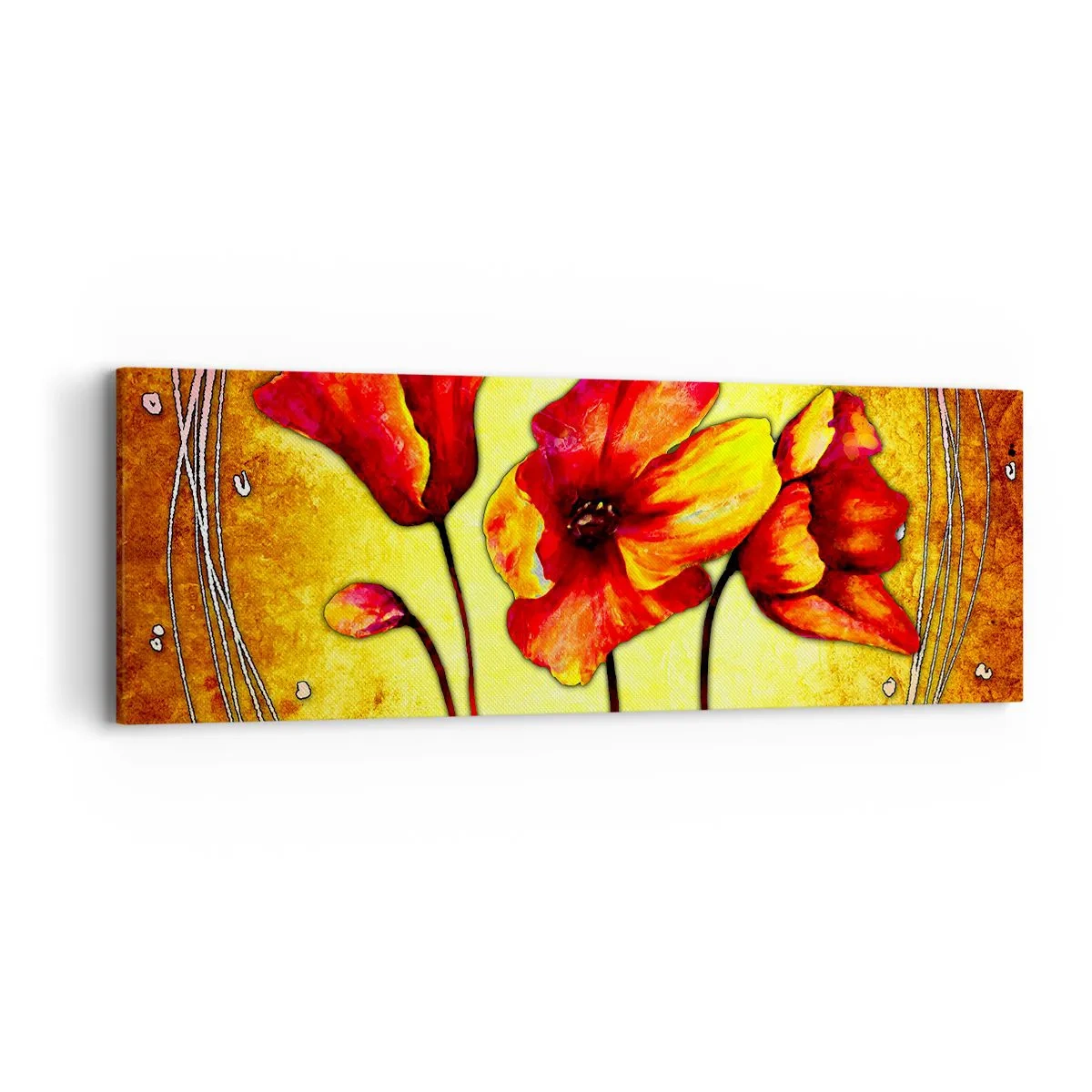 Obraz na plátne - V secesnej dekorácii - 90x30 cm