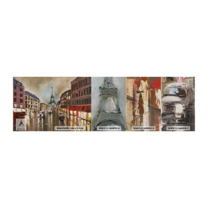 Vzorka fototapety Premium Canvas - Počíta sa iba ona - Eiffelova veža, Mesto, Paríž - 100x30 cm