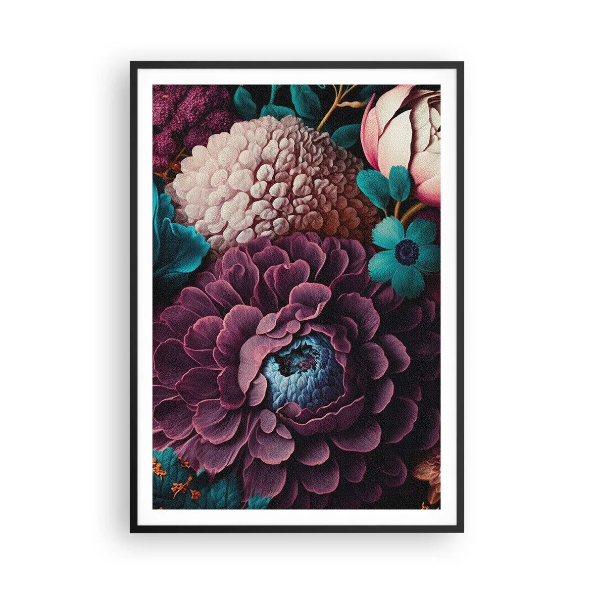 Plagát v čiernom ráme - Úroda prírody - 70x100 cm