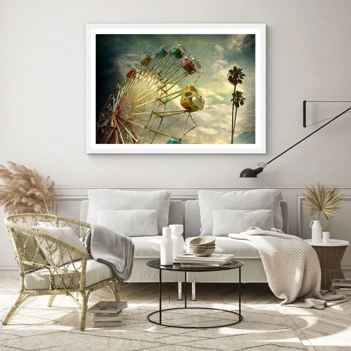 Plagát v bielom ráme - Bude, bude zábava… - 100x70 cm