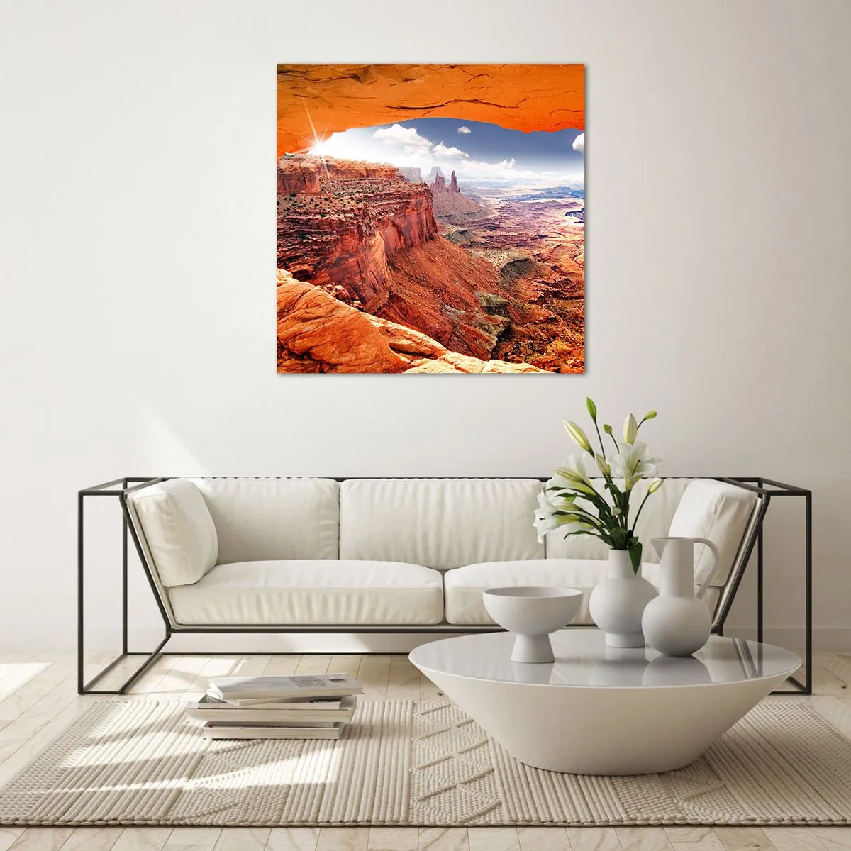 Obraz na skle - Vytesané samotnou prírodou - 30x30 cm