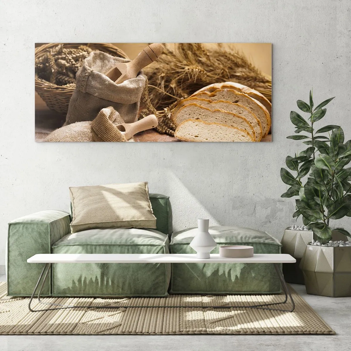 Obraz na skle - Ako utnúť nožom - 90x30 cm