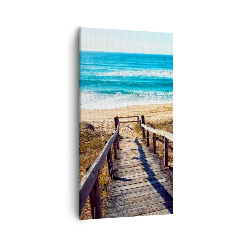 Obraz na plátne - Bež! - 55x100 cm