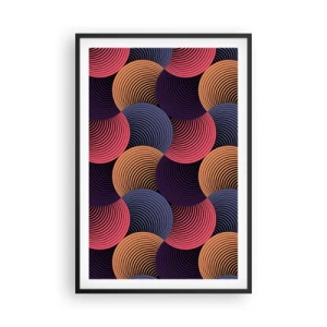 Plagát v čiernom ráme - V kruhovom rytme - 61x91 cm