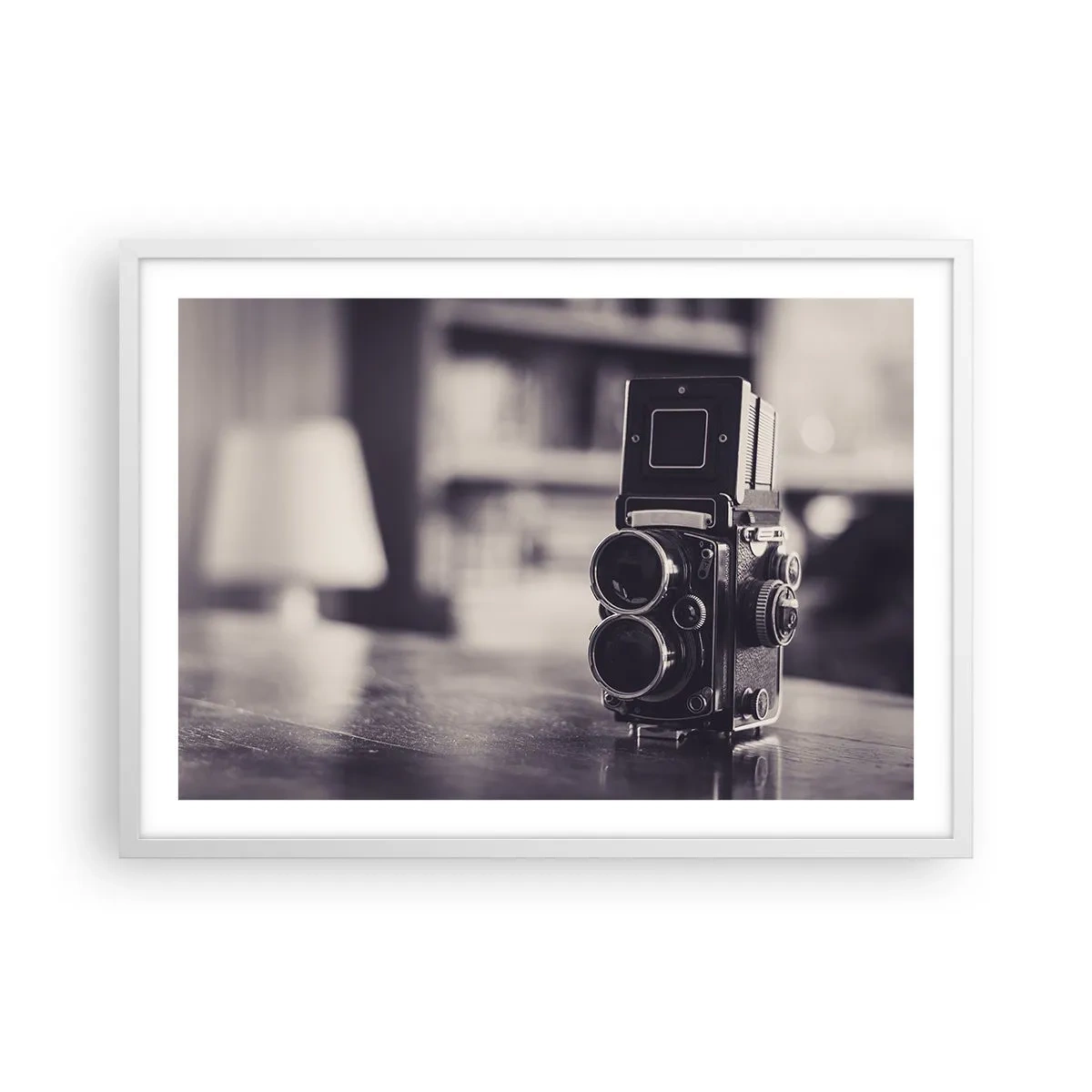 Plagát v bielom ráme - Kúzlo starej fotografie - 70x50 cm