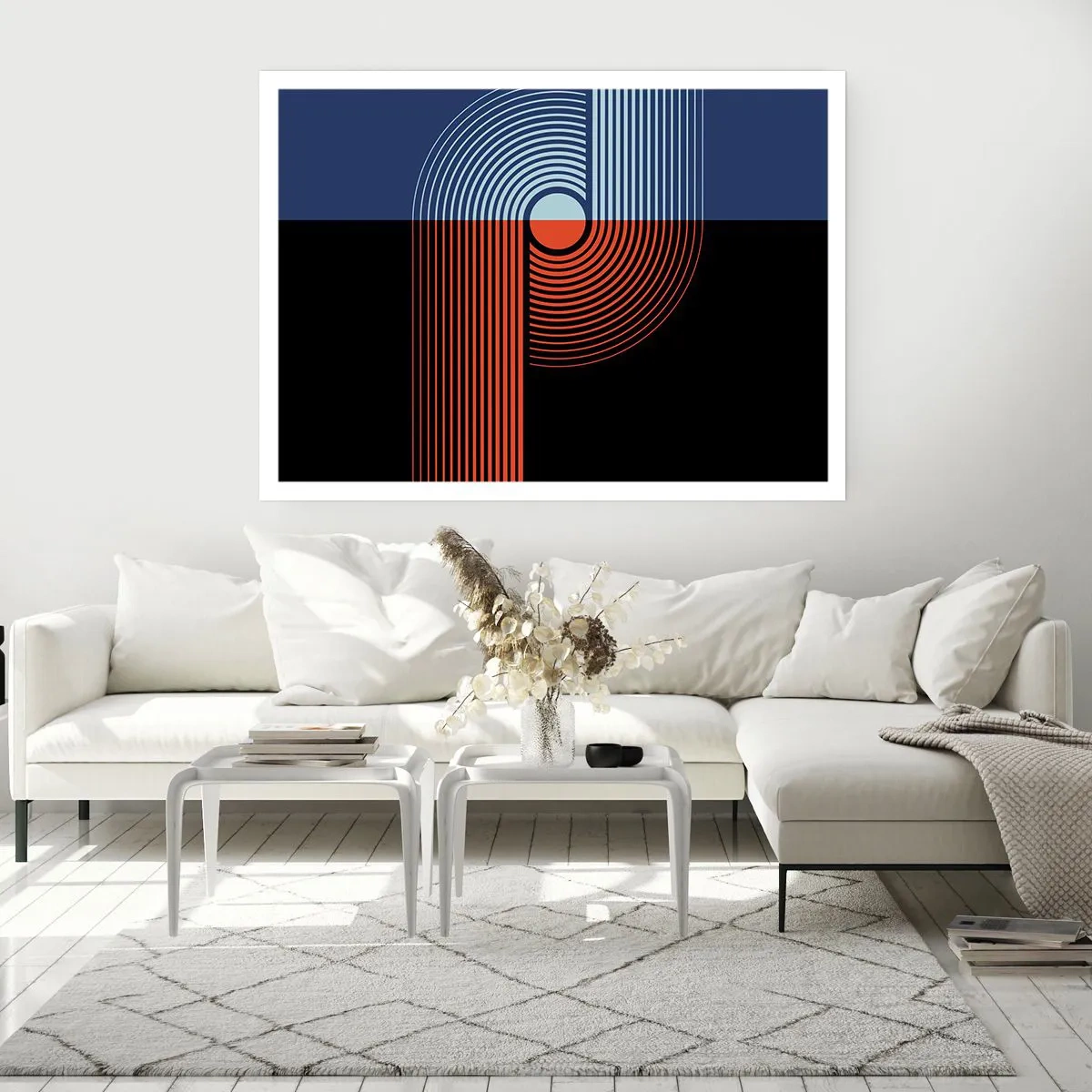 Plagát - V geometrickom objatí - 100x70 cm