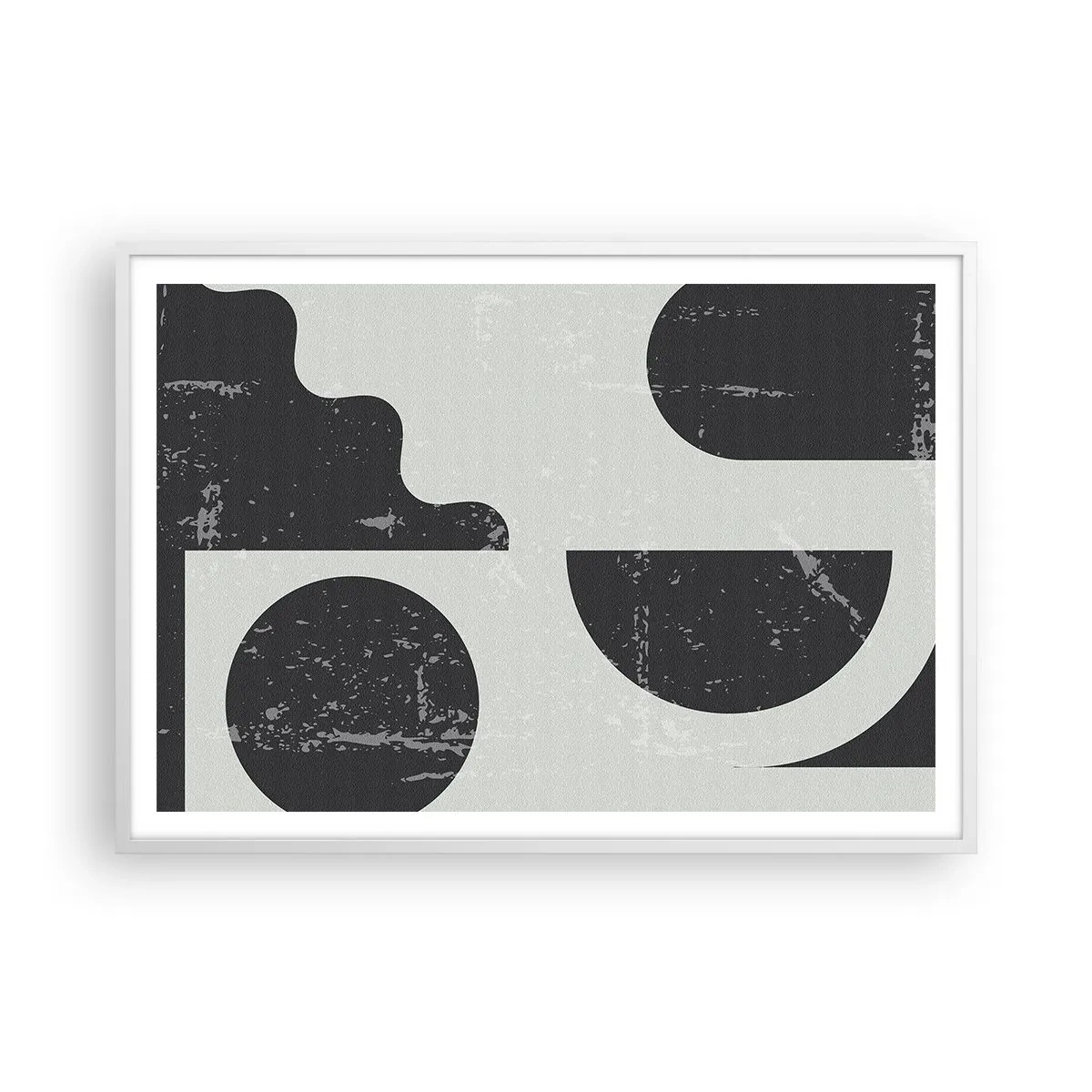 Plagát v bielom ráme - Kompozícia nad a pod - 100x70 cm
