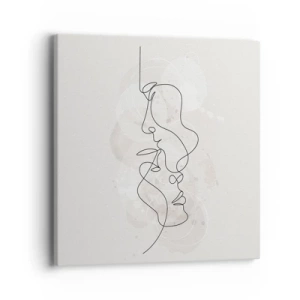 Obraz na plátne - Zamotaní v objatí - 40x40 cm