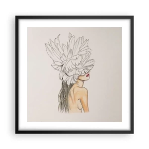 Plagát v čiernom ráme - Vrchol krásy - 50x50 cm