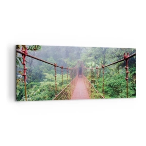 Obraz na plátne - Zavesený nad korunami - 120x50 cm