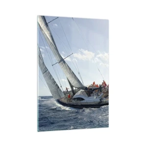 Obraz na skle - Nech zvíťazí lepší - 80x120 cm