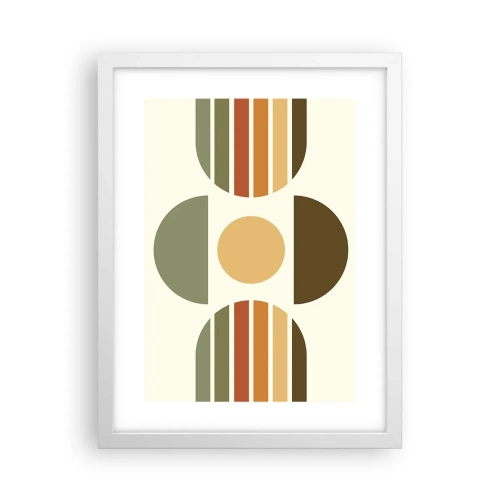 Plagát v bielom ráme - Vo farbách zeme - 30x40 cm