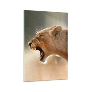 Obraz na skle - Snaž sa nepočúvať - 70x100 cm