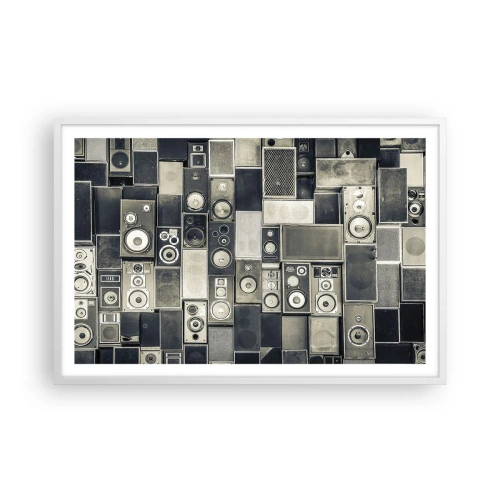 Plagát v bielom ráme - A všetko je v pohode - 91x61 cm