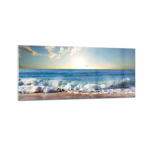 Obraz na skle - Pohyb a nehybnosť zároveň - 100x40 cm