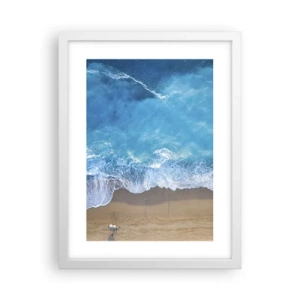 Plagát v bielom ráme - Sila modrej - 30x40 cm