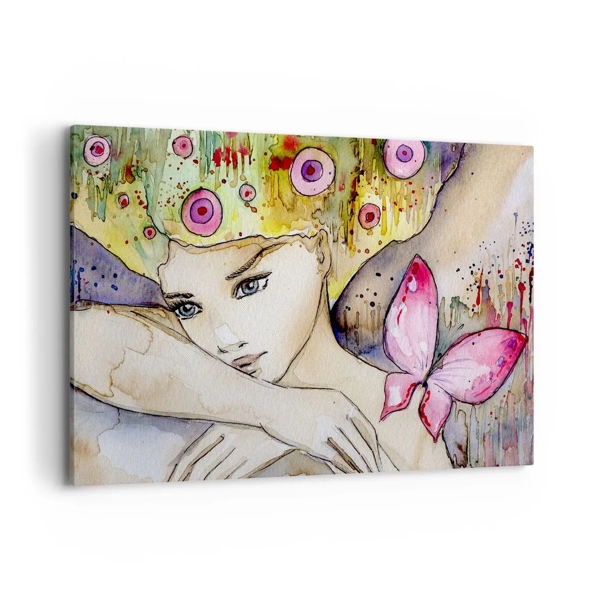 Obraz na plátne - Motýlia princezná - 100x70 cm