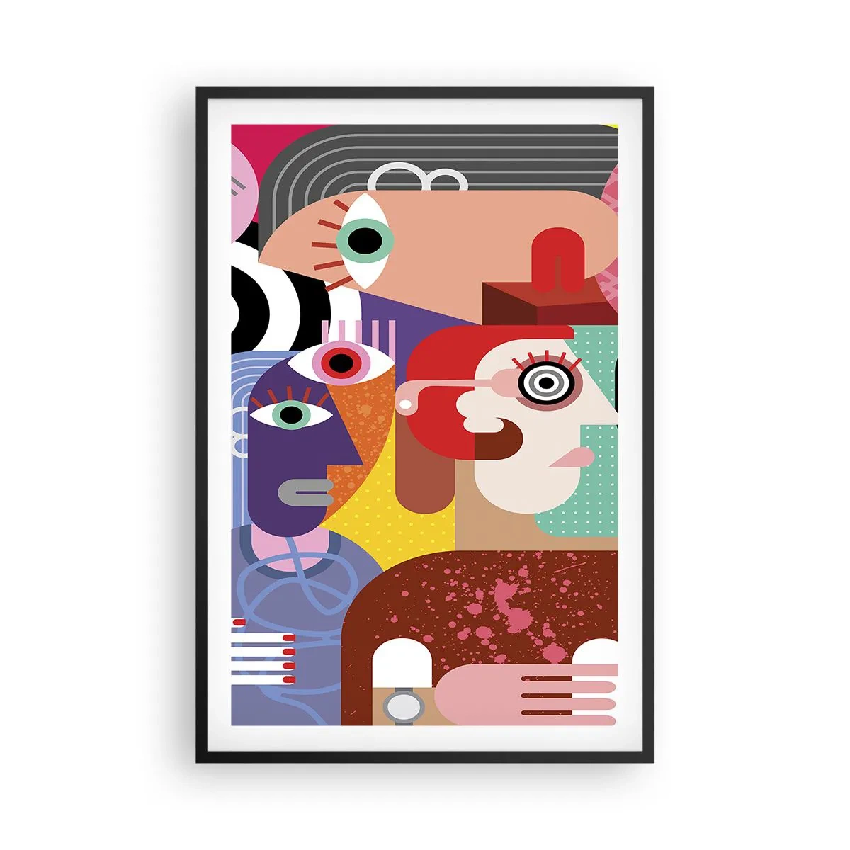 Plagát v čiernom ráme - My od pána Picassa - 61x91 cm