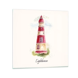 Obraz na skle - Tu je vždy počasie - 60x60 cm