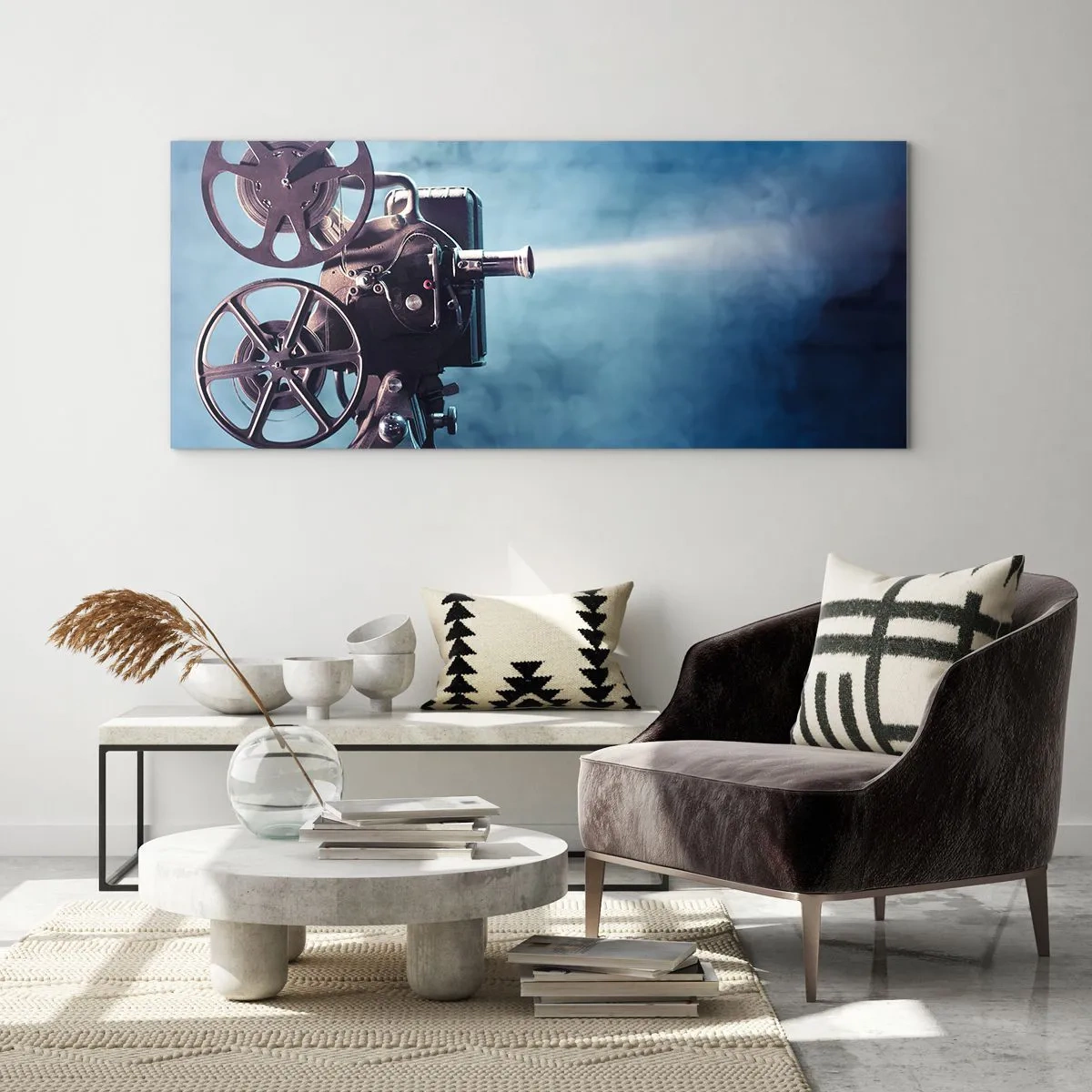 Obraz na skle - V starom kine - 100x40 cm
