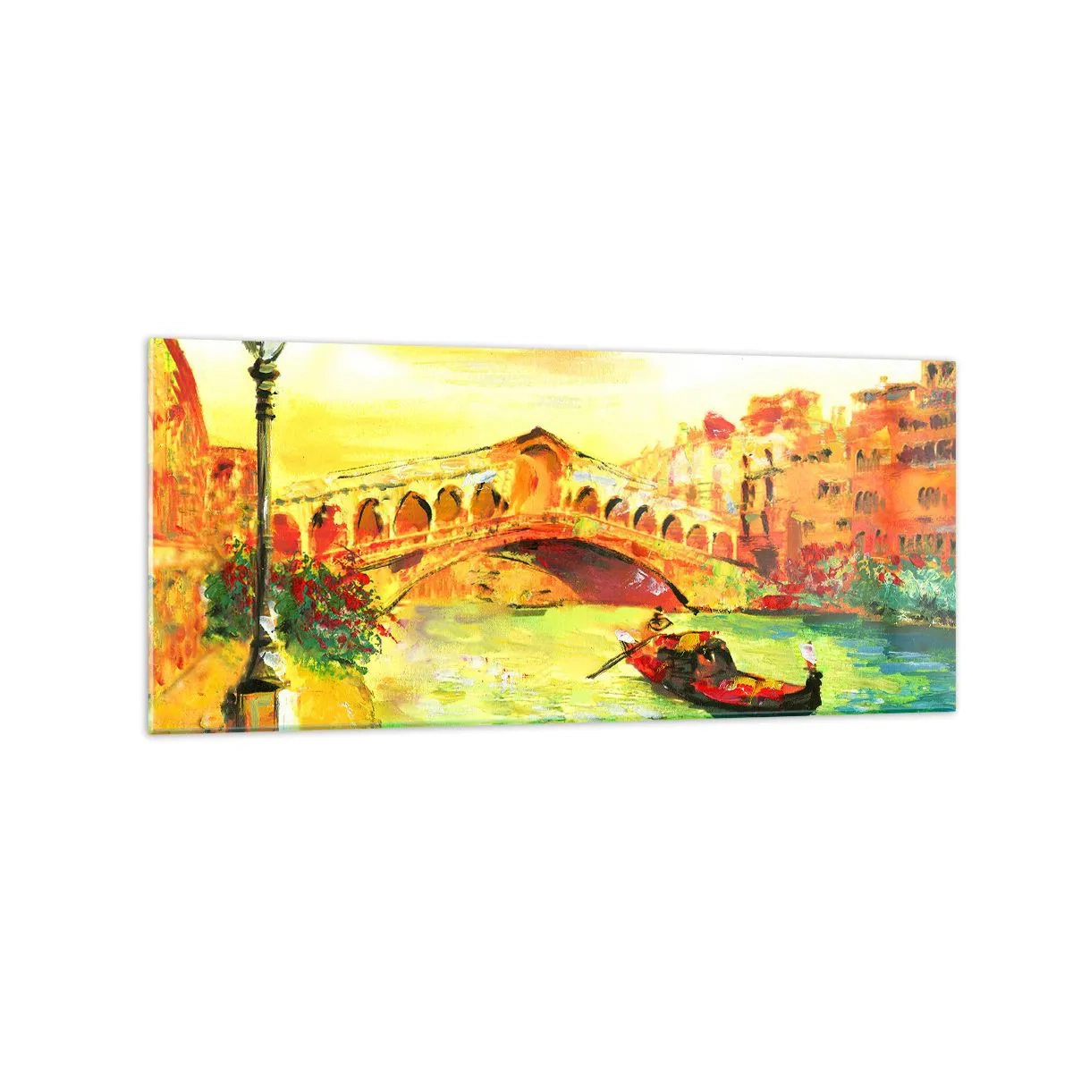 Obraz na skle - Púť zamilovaných - 120x50 cm