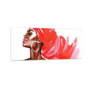 Obraz na skle - „Existuje vietor, ktorý rozťahuje mužské nozdry“ - 100x40 cm